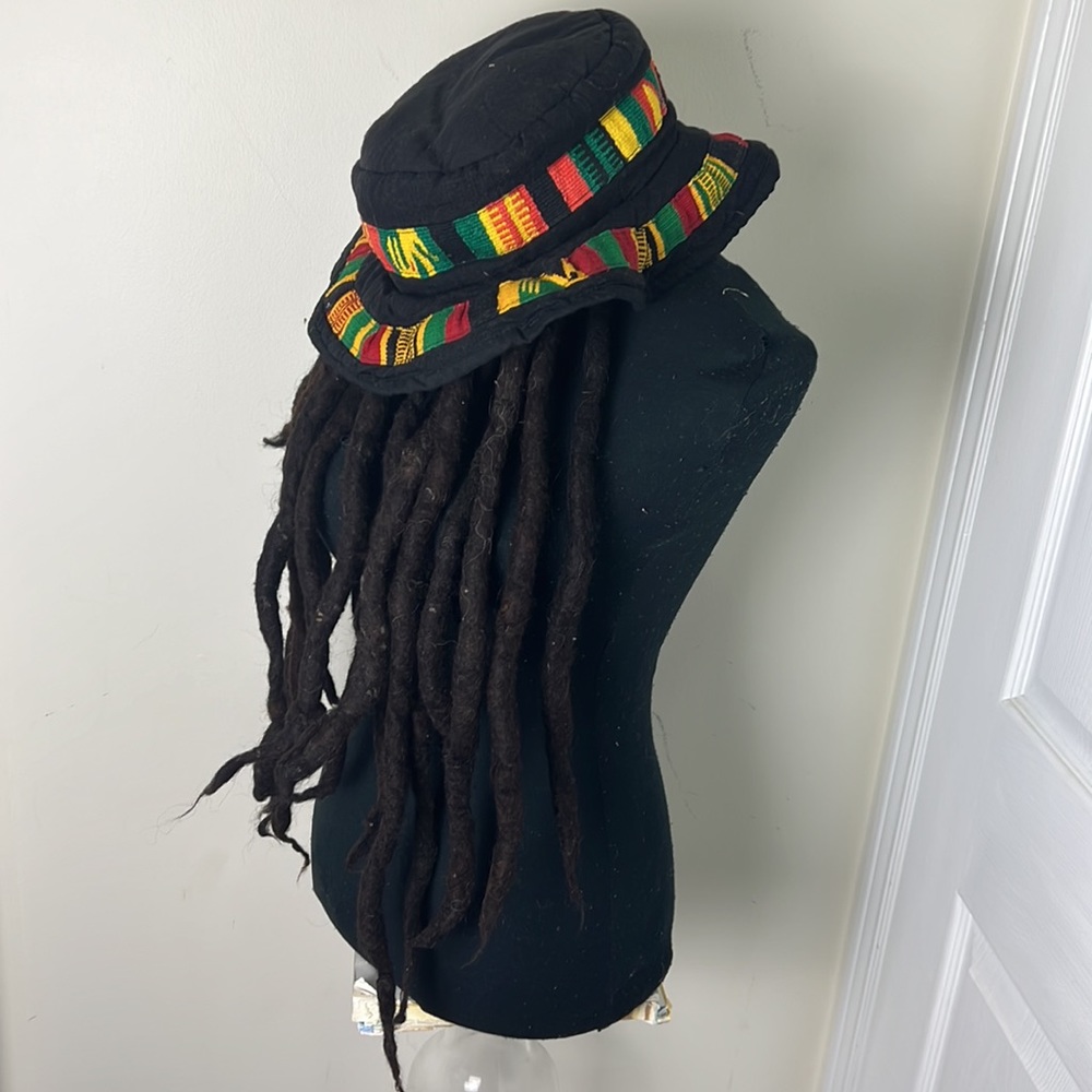 Halloween Unisex Bob Marley Vibe Faux Dread Locks Hat